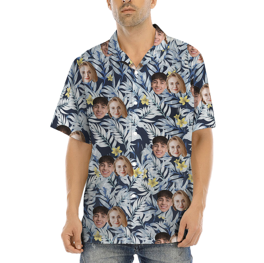 Custom 1-5 Faces Tropical Shirt For Men - variant image 1