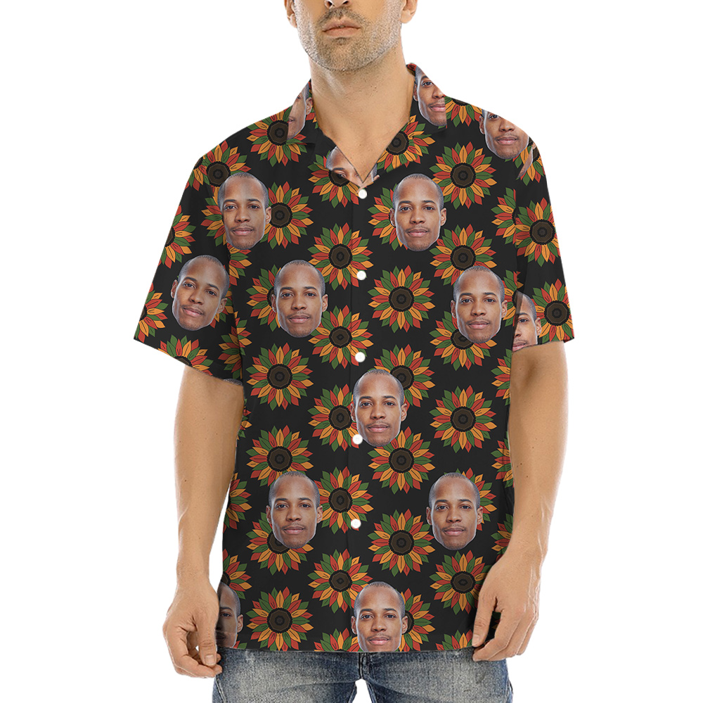 Juneteenth Hawaiian Shirt for Men with 1-4 Custom Faces - variant image 1