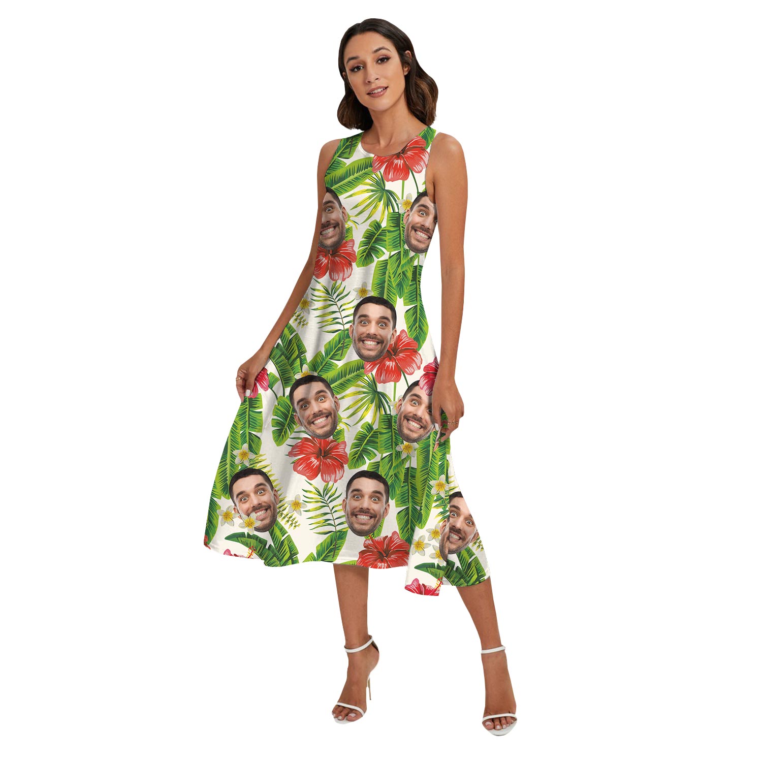 Family Matching Personalized Tropical Shirts With Faces