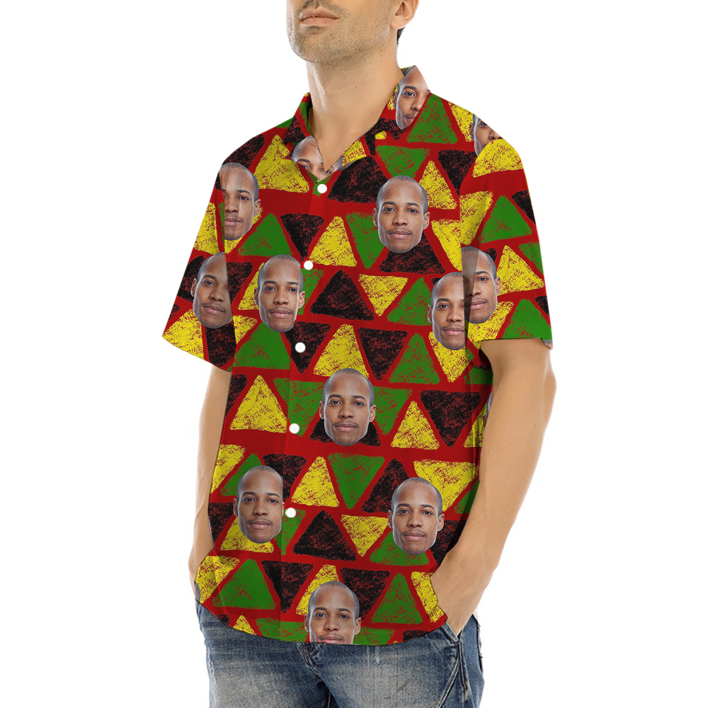 19th June Independence Hula Men Shirt Custom 1-4 Faces