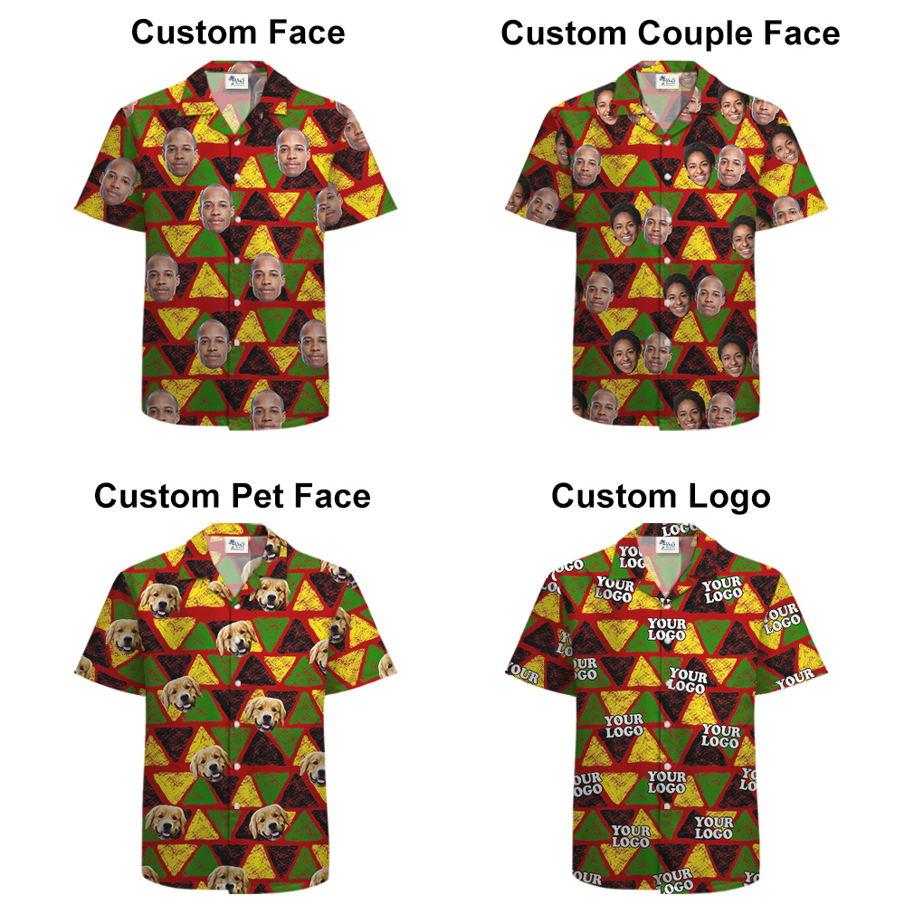 19th June Independence Hula Men Shirt Custom 1-4 Faces