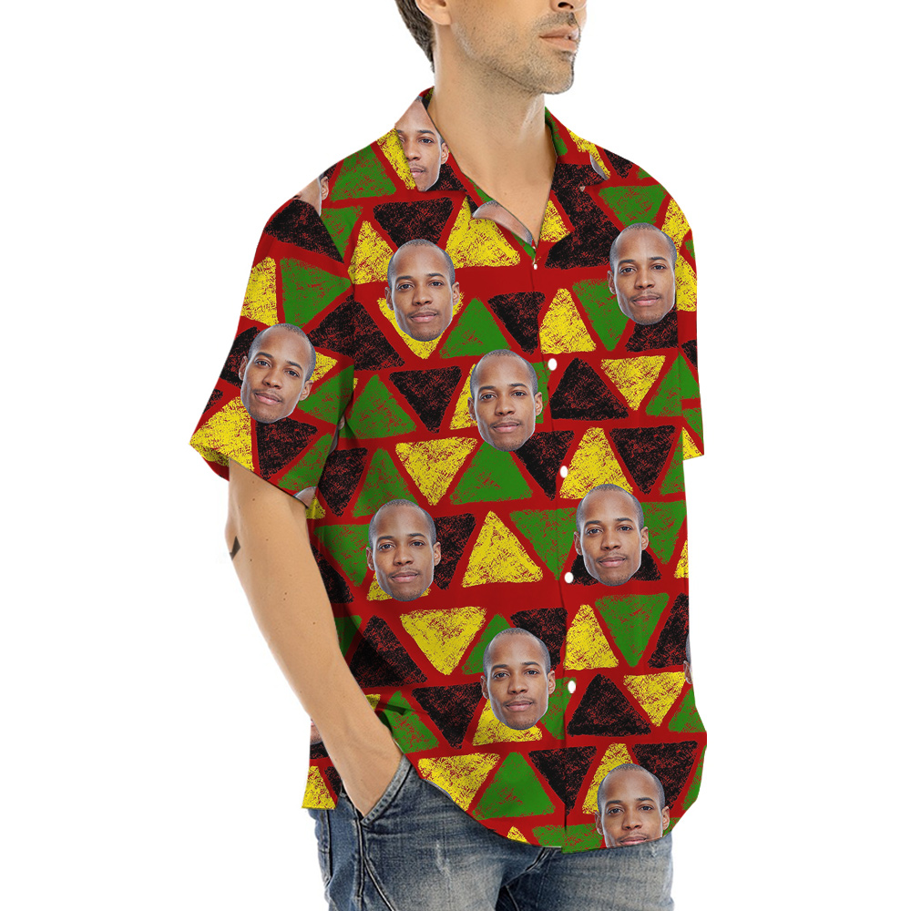 19th June Independence Hula Men Shirt Custom 1-4 Faces