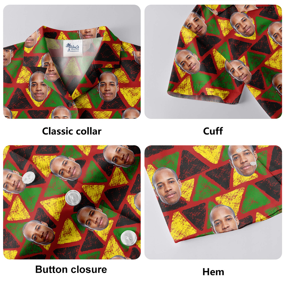 19th June Independence Hula Men Shirt Custom 1-4 Faces