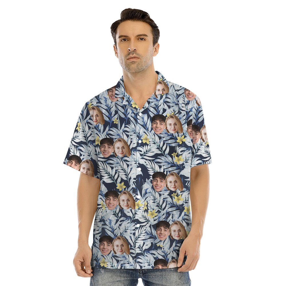 Custom 1-5 Faces Matching Family Hawaiian Outfits