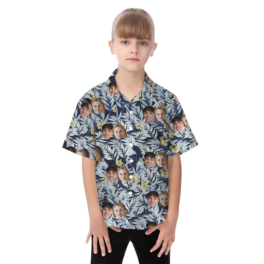 Custom 1-5 Faces Matching Family Hawaiian Outfits