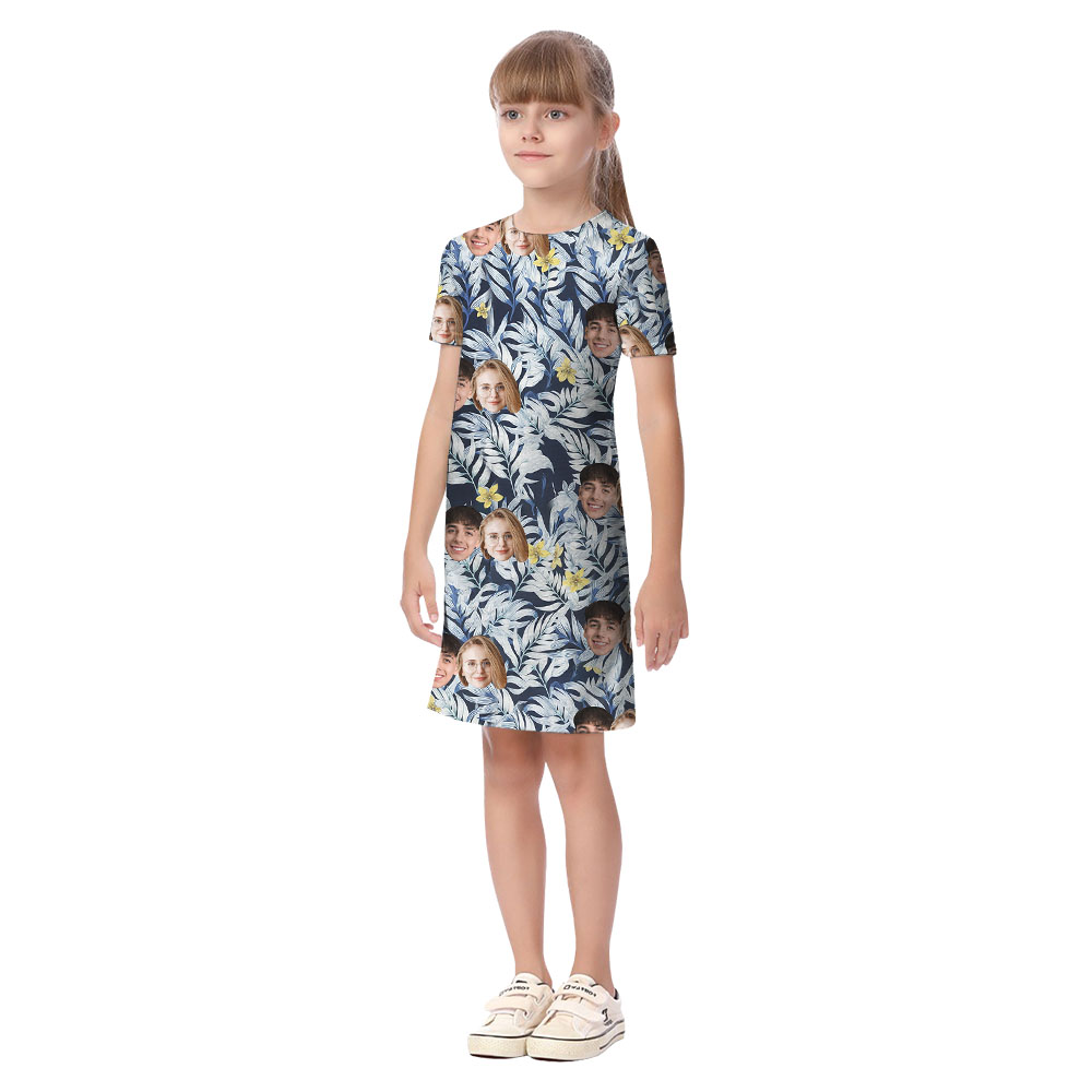 Custom 1-5 Faces Matching Family Hawaiian Outfits