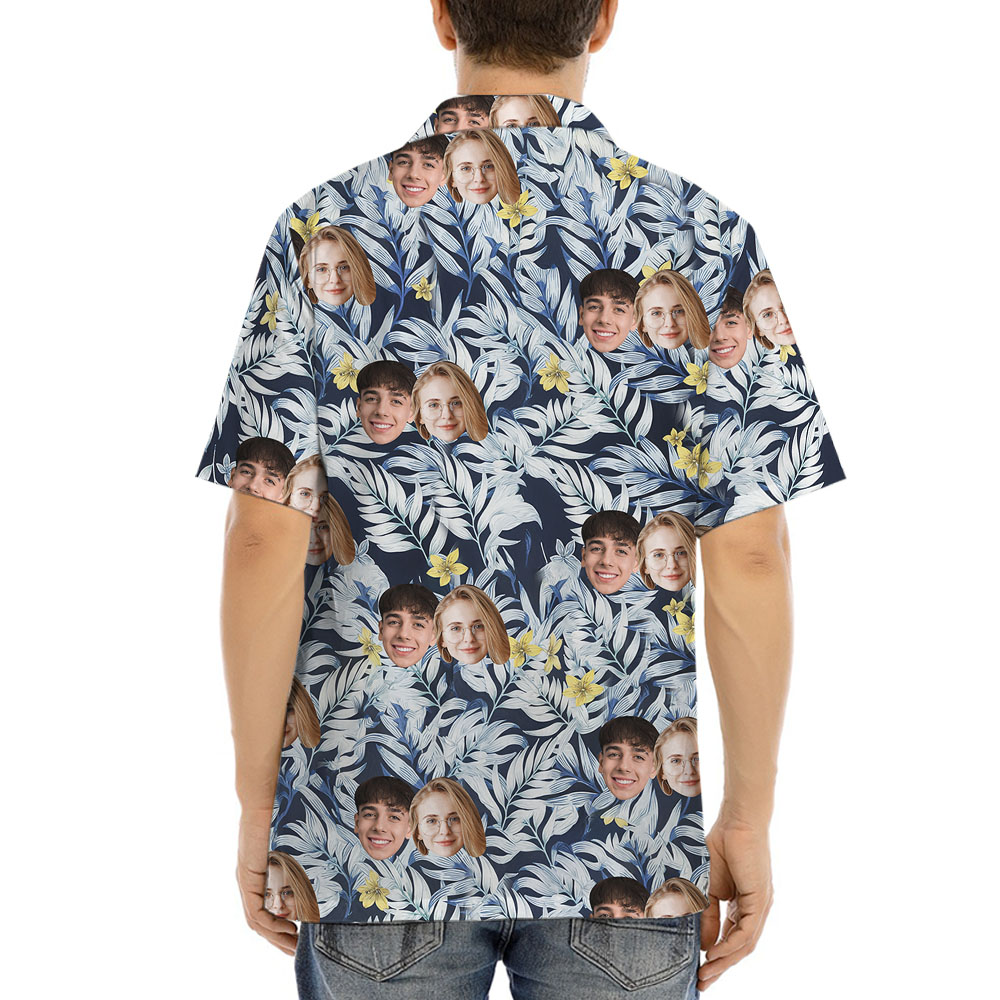 Custom 1-5 Faces Tropical Shirt For Men