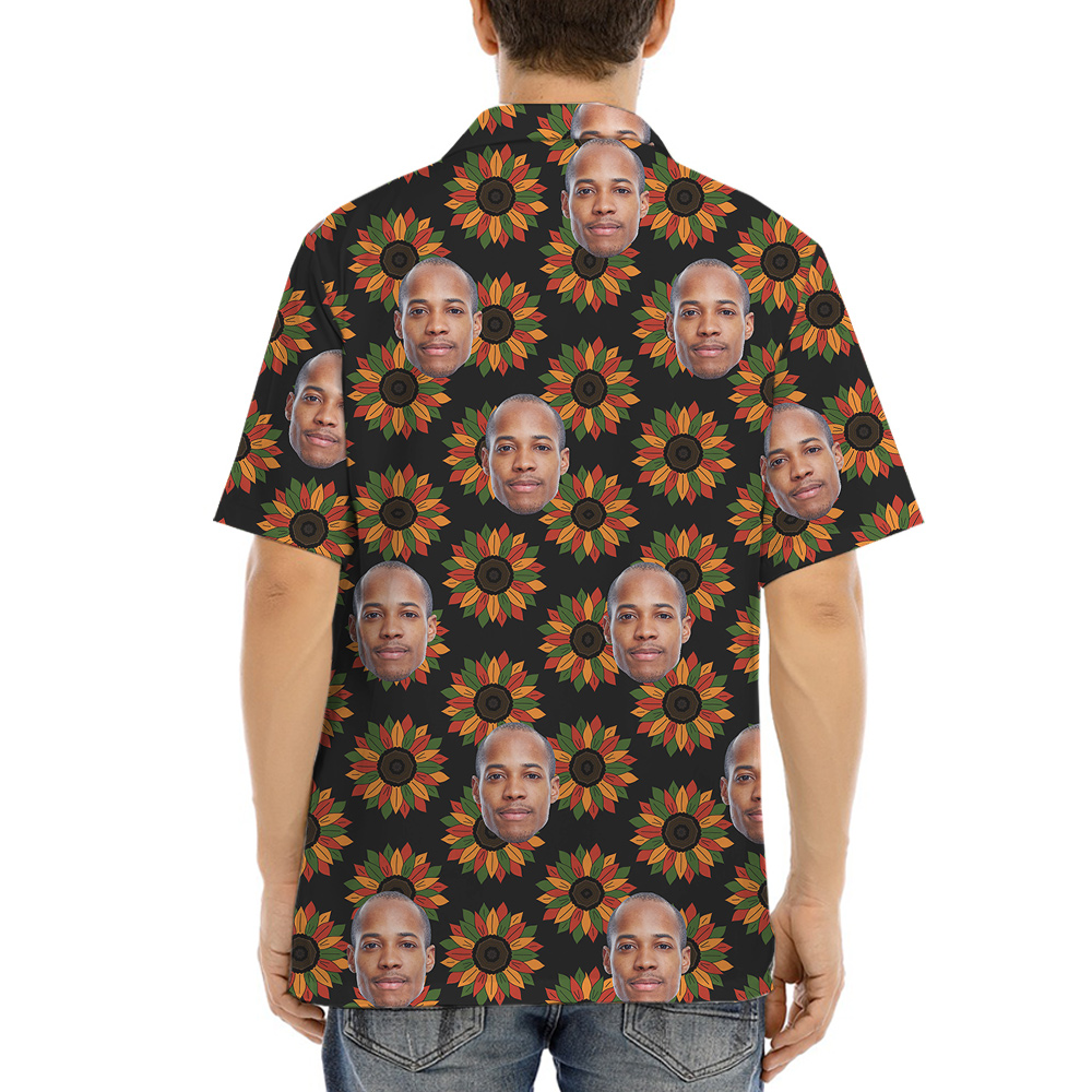 Juneteenth Hawaiian Shirt for Men with 1-4 Custom Faces