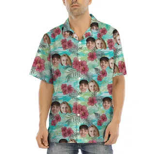 Vintage Custom Short Sleeve Button Up Shirt