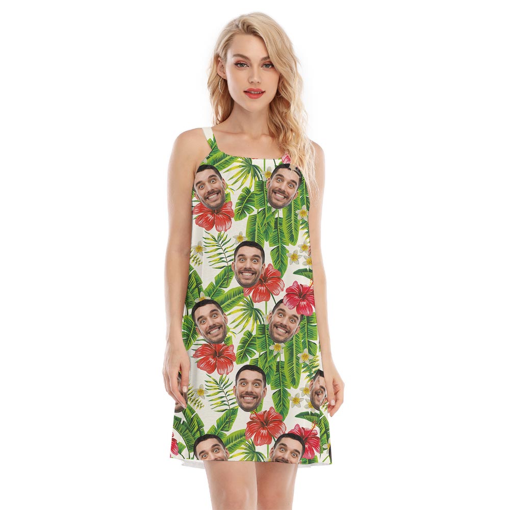 Tropical Hawaiian Dress With Custom Face For Ladies - variant image 1