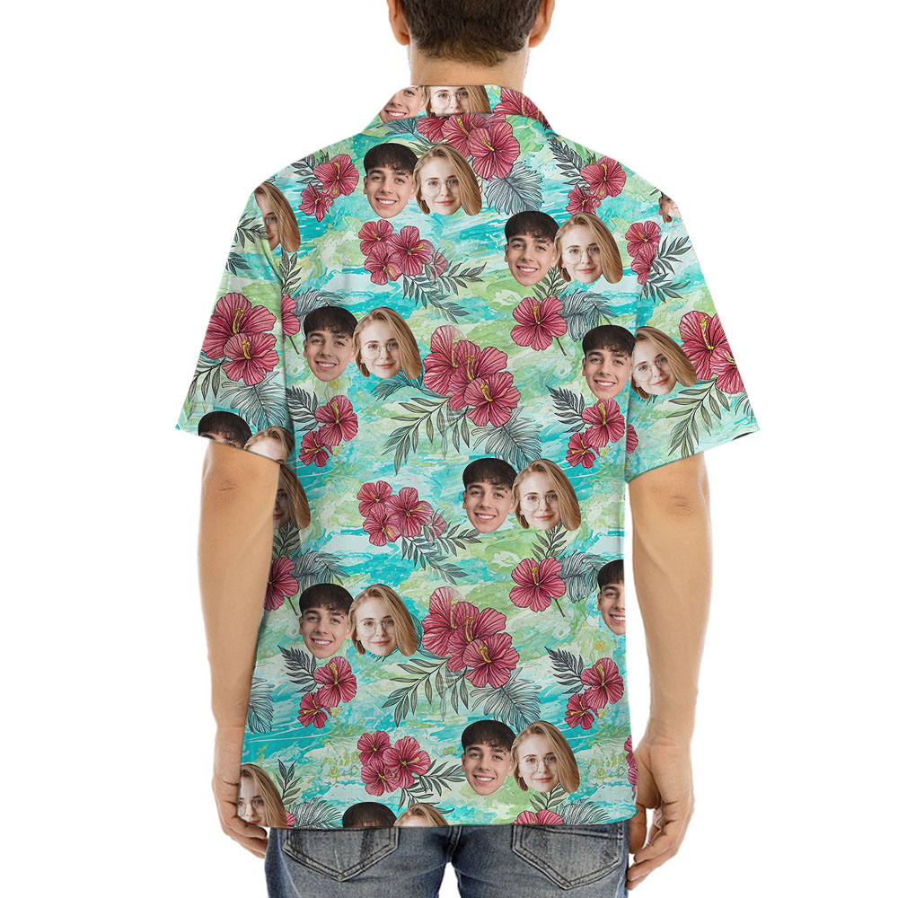 Vintage Custom Short Sleeve Button Up Shirt