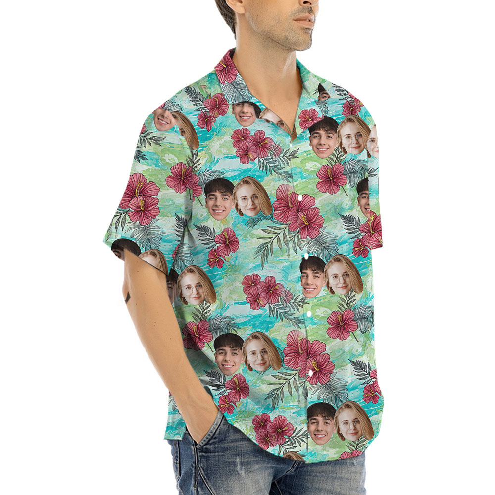 Vintage Custom Short Sleeve Button Up Shirt
