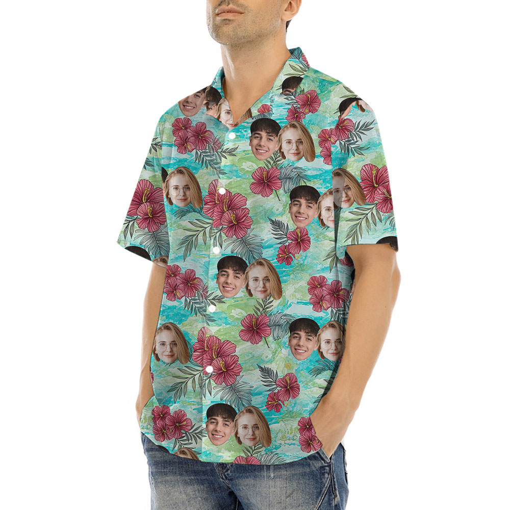 Vintage Custom Short Sleeve Button Up Shirt
