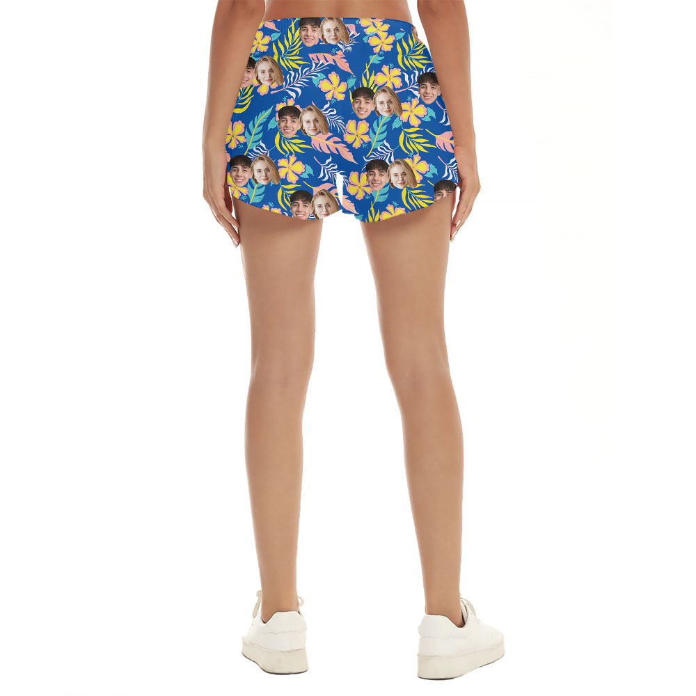 Personalized Pictures Women's Casual Shorts With Faces