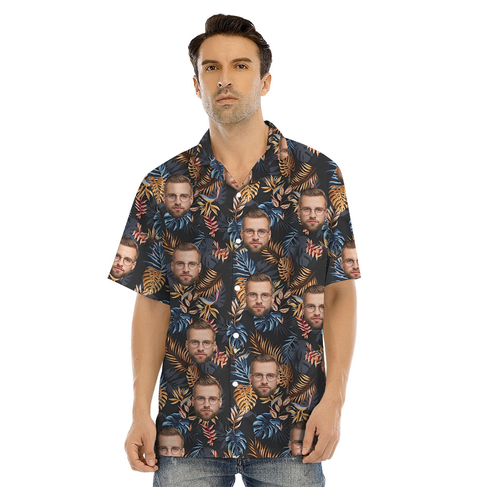 Unique Tropical Print Matching Hawaiian Clothing With Faces
