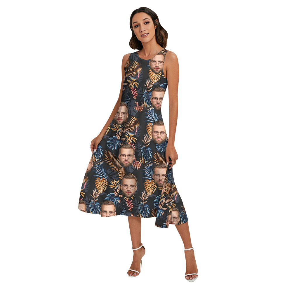 Unique Tropical Print Matching Hawaiian Clothing With Faces