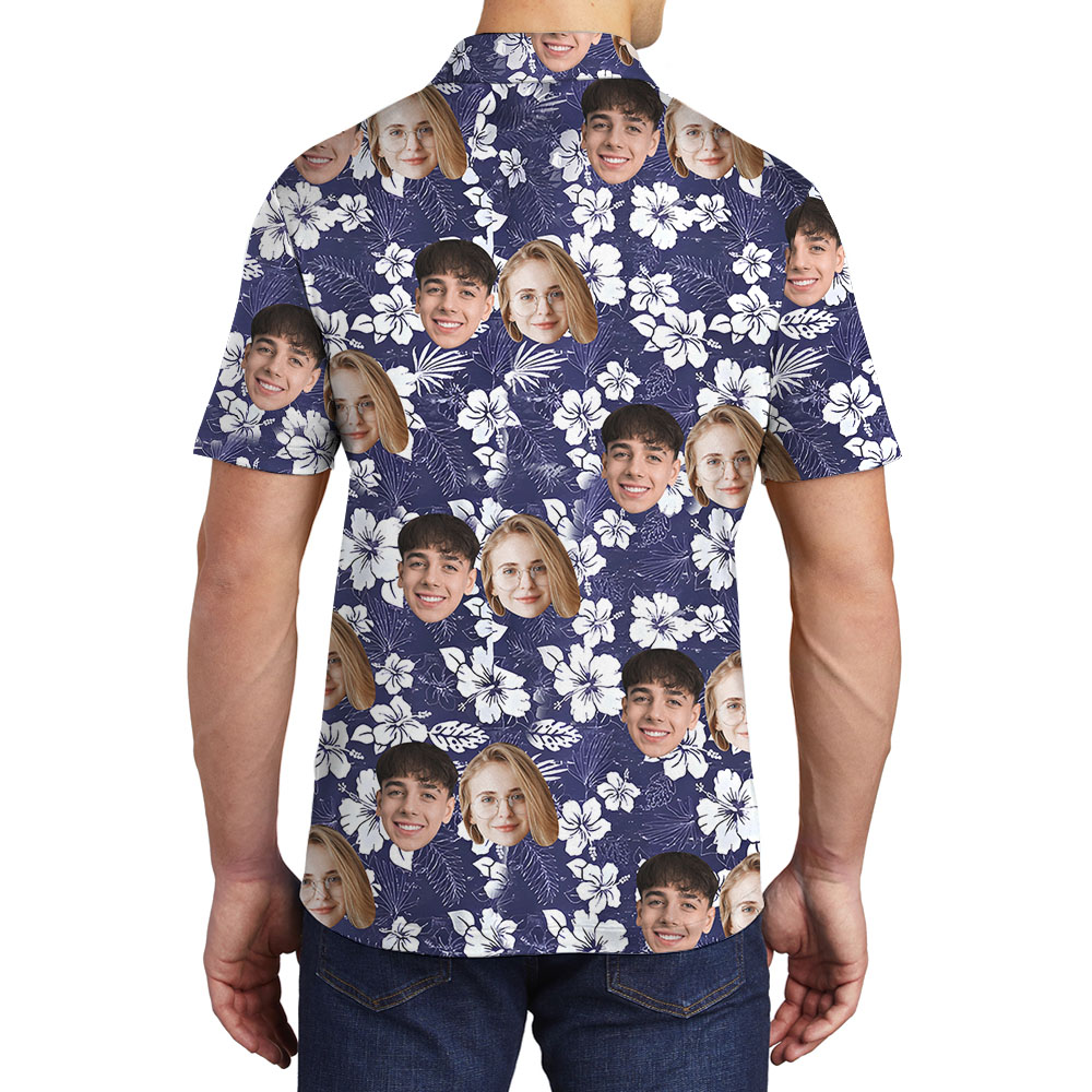Photo Print On Men's Polo Golf Shirt