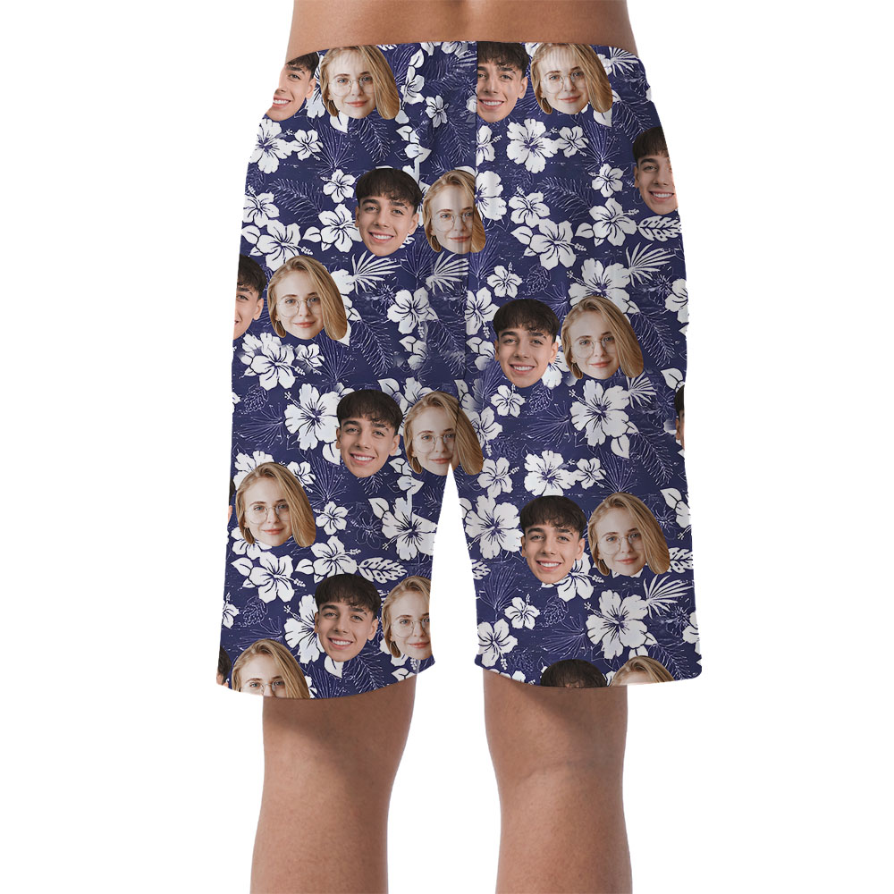 Picture Of Your Couple On Men's Hawaiian Shorts