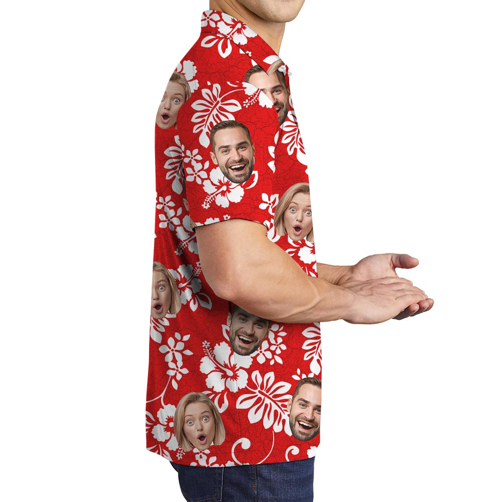 Custom Red Golf Shirt Men's Polo With Team Logo