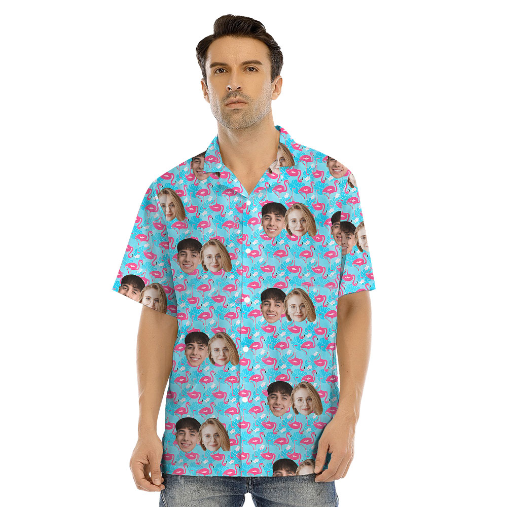 Custom 4 Pictures Matching Family Outfits With Flamingo
