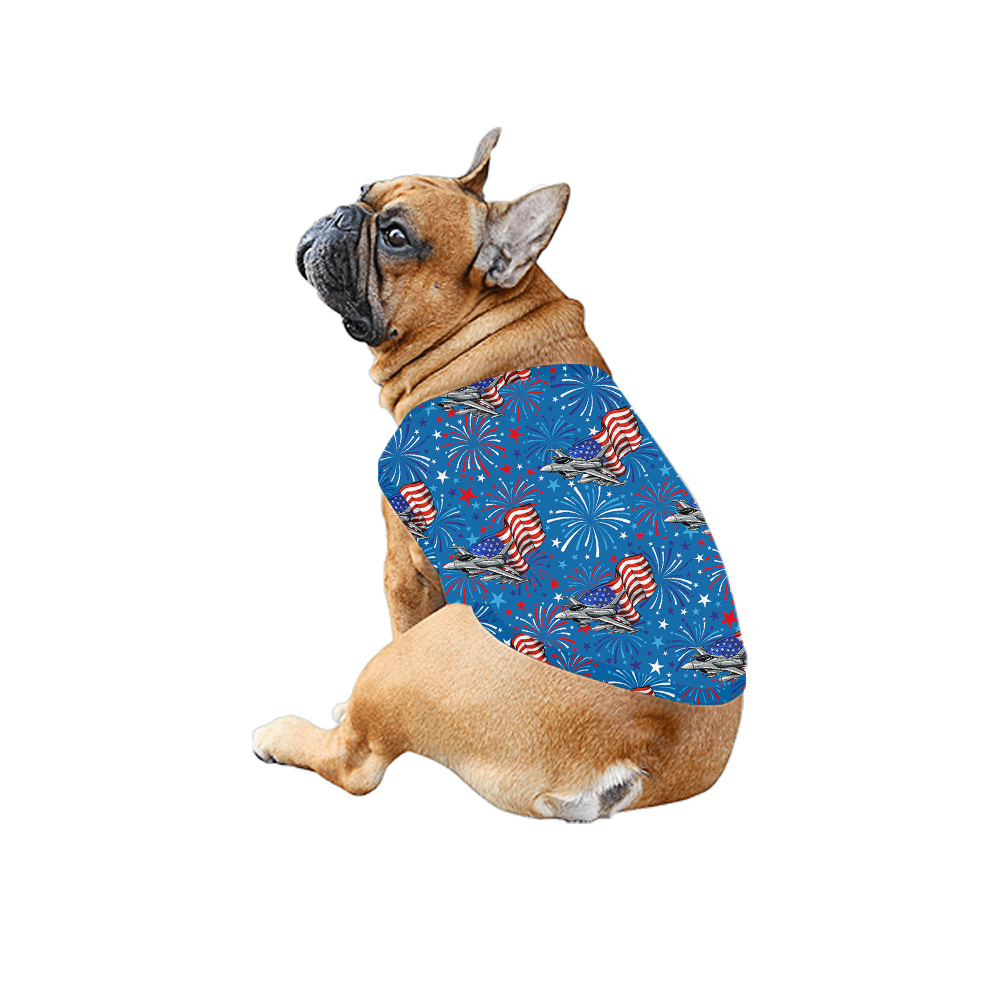American Flag Aircraft Blue Matching Family Hawaiian Outfits