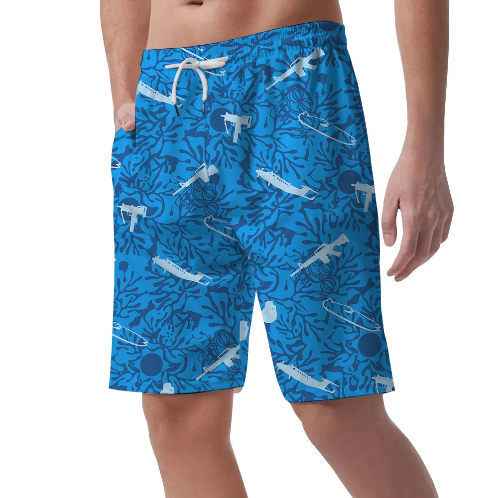 Men's Blue Tactical Summer Shorts