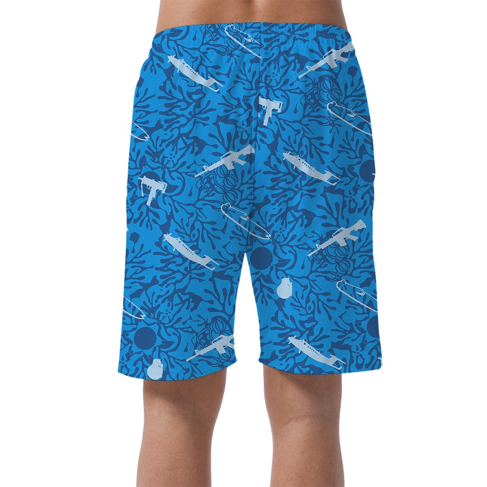 Men's Blue Tactical Summer Shorts
