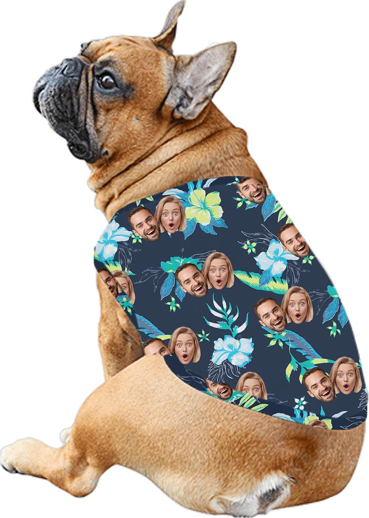 Matching Family Hawaiian Shirt And Dress With Parents Face