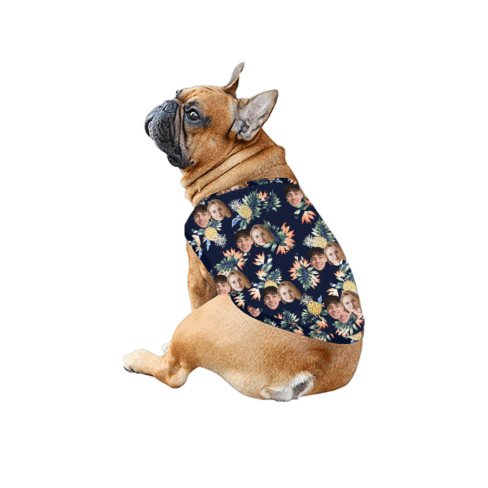Pineapple Matching Hawaiian Shirt And Dress With Family Faces