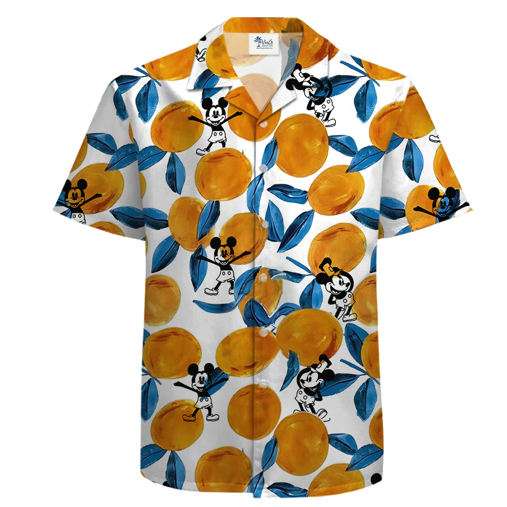 Cotton Hula Shirt Mickey 1928 and Orange Theme - variant image 1