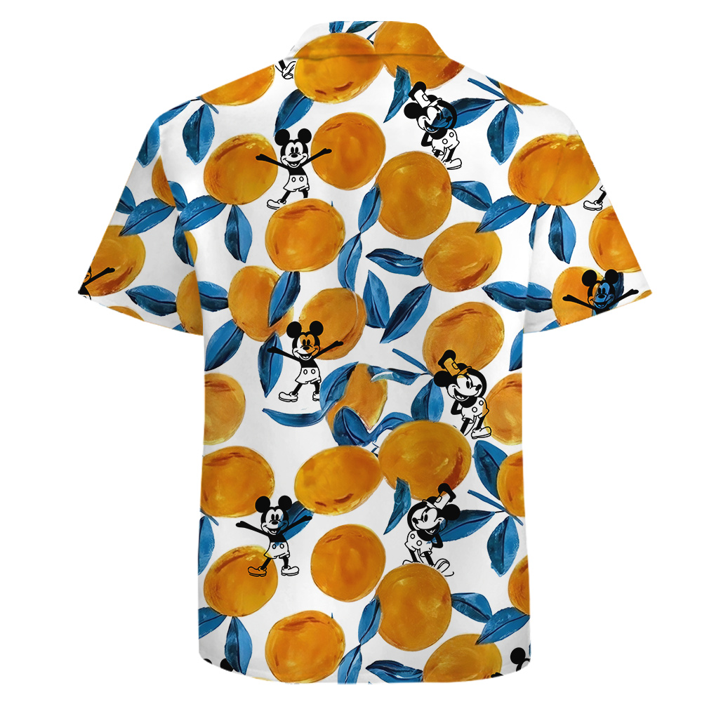 Cotton Hula Shirt Mickey 1928 and Orange Theme