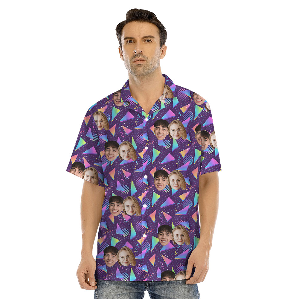 Custom Face Vaporwave Arcade Matching Family Outfits