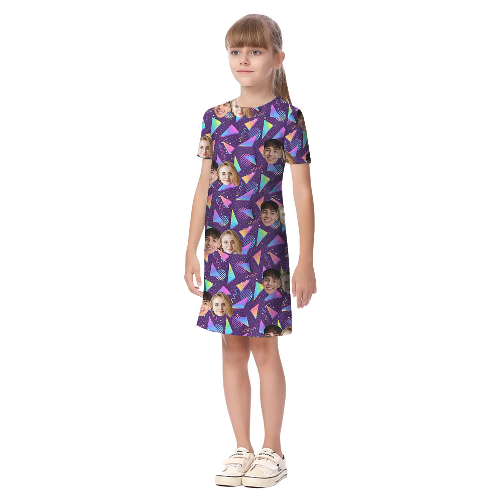 Custom Face Vaporwave Arcade Matching Family Outfits