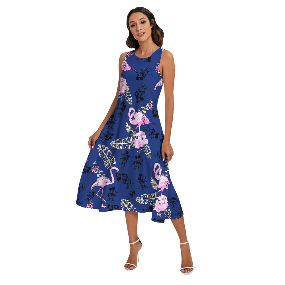 Steamboat Willie Mickey Flamingo Navy Matching Family Hawaiian Wear
