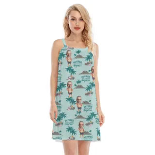 Custom Multiple Faces Retirement Women's Dress