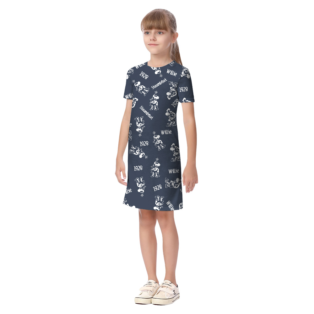 Vintage Mickey Steamboat Willie 1928 Navy Hawaiian Matching Clothing