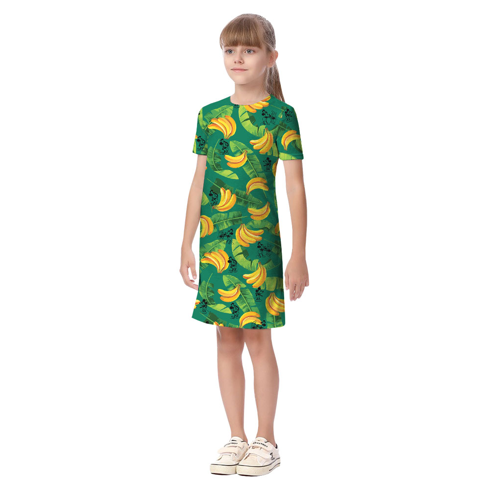 Steamboat Willie Mickey Tropical Banana Matching Family Hawaiian Clothes