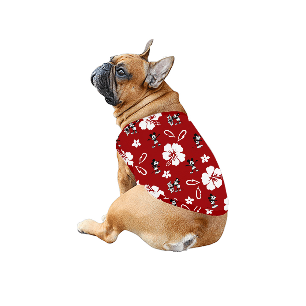 Steamboat Willie Mickey Red Hibiscus Hawaiian Clothes For Family