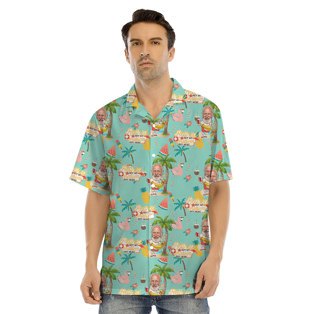 Retirement Hawaiian Clothes For Family With Custom Face