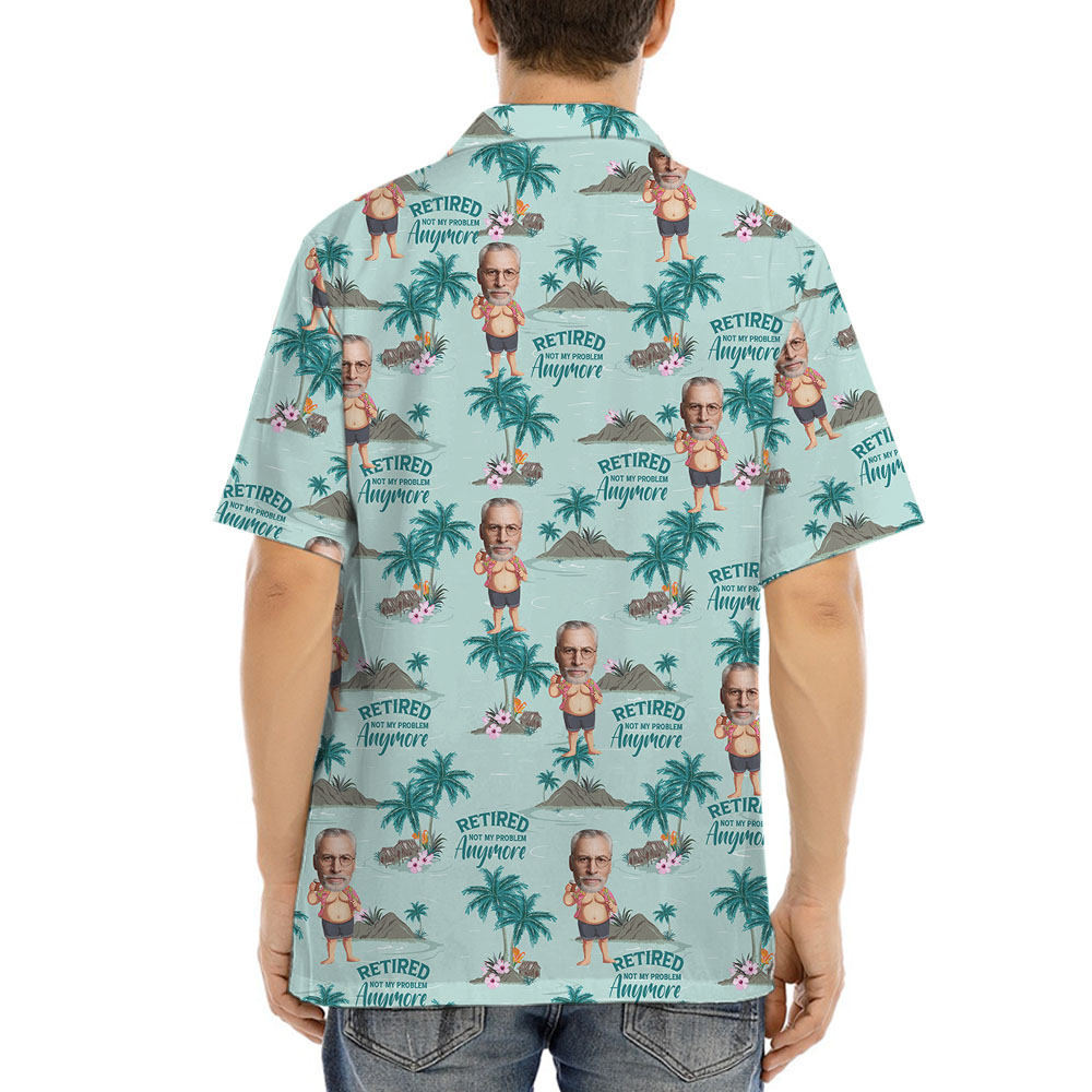 Custom Face Retirement Hawaiian Shirt For Men
