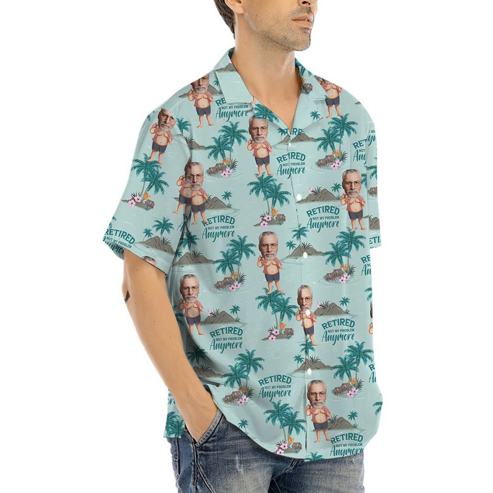 Custom Face Retirement Hawaiian Shirt For Men