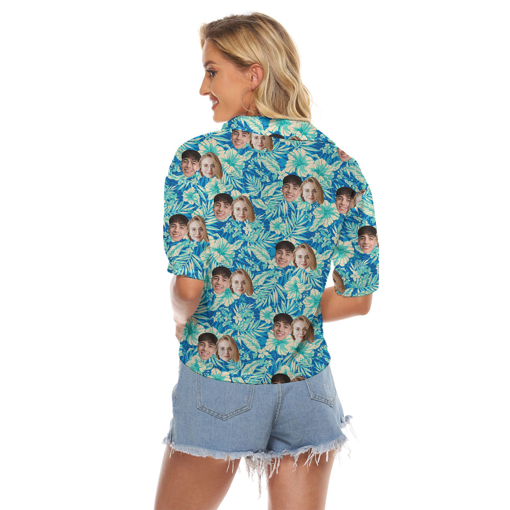 Personalized Face Ladies Hawaiian Shirts