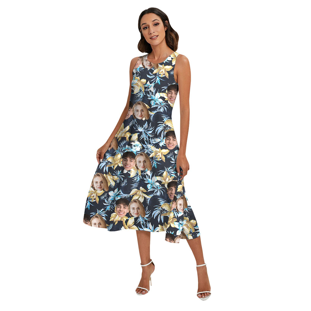 Custom Face Matching Family Hawaiian Clothing