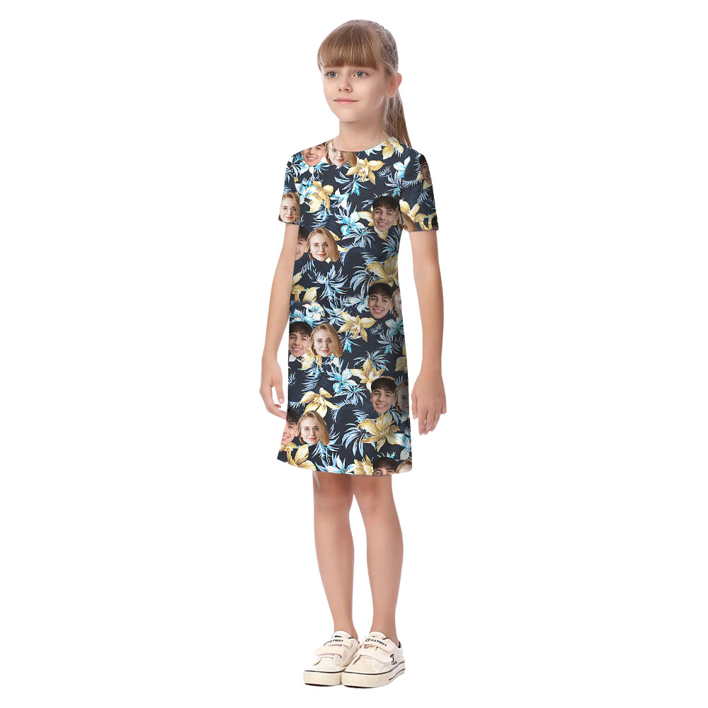 Custom Face Matching Family Hawaiian Clothing