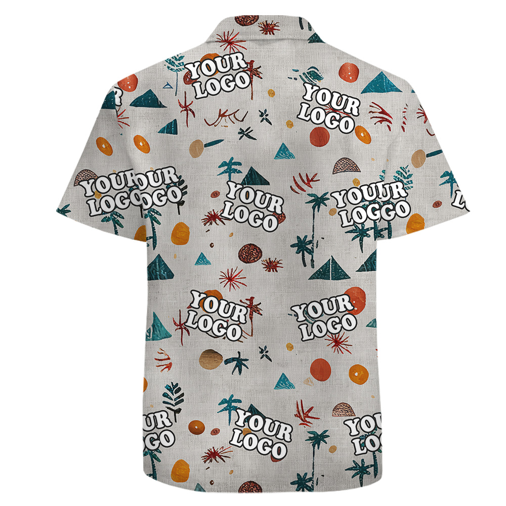 Simple Theme 100% Cotton Button Up Shirt with Custom Logo
