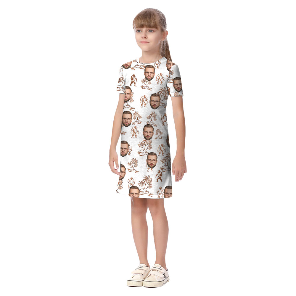 Custom Bigfoot Matching Family Hawaiian Outfits With Faces