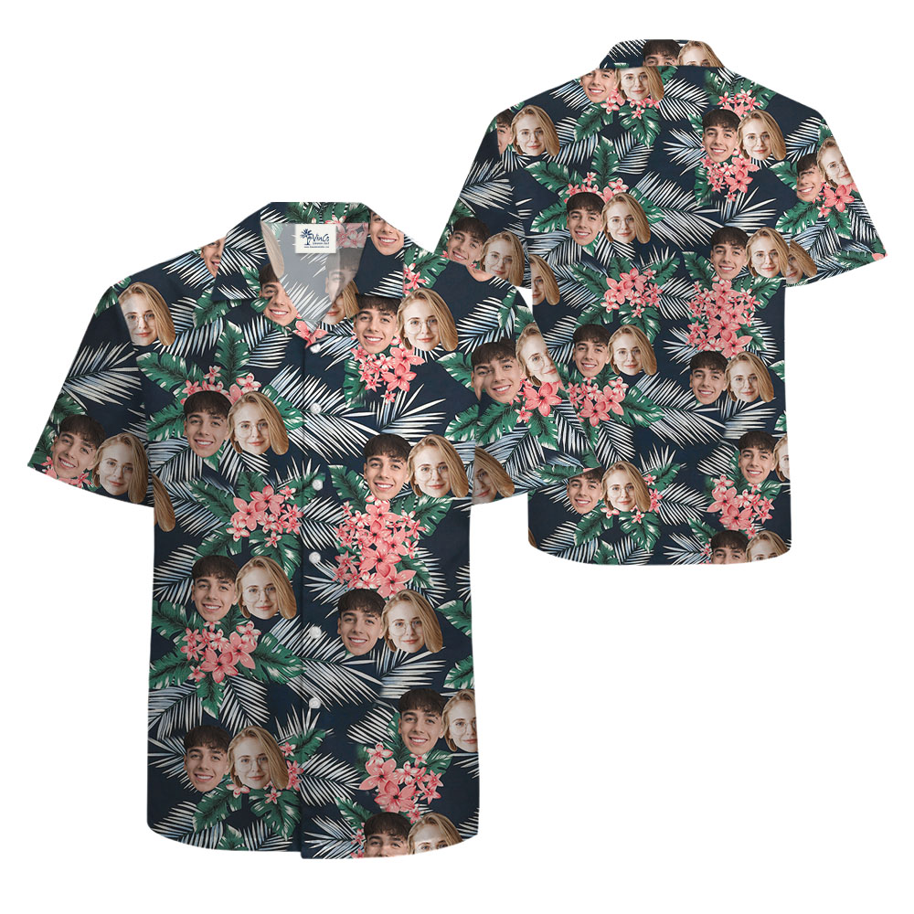 Cool Custom Multiple Faces Aloha Shirt For Men