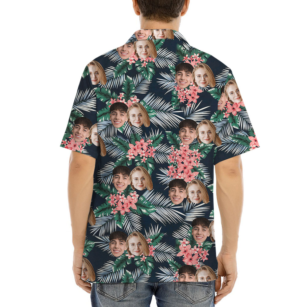 Cool Custom Multiple Faces Aloha Shirt For Men
