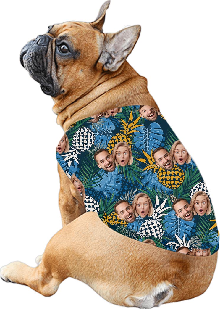 Custom Mom And Dad Face Matching Hawaiian Outfits For Family