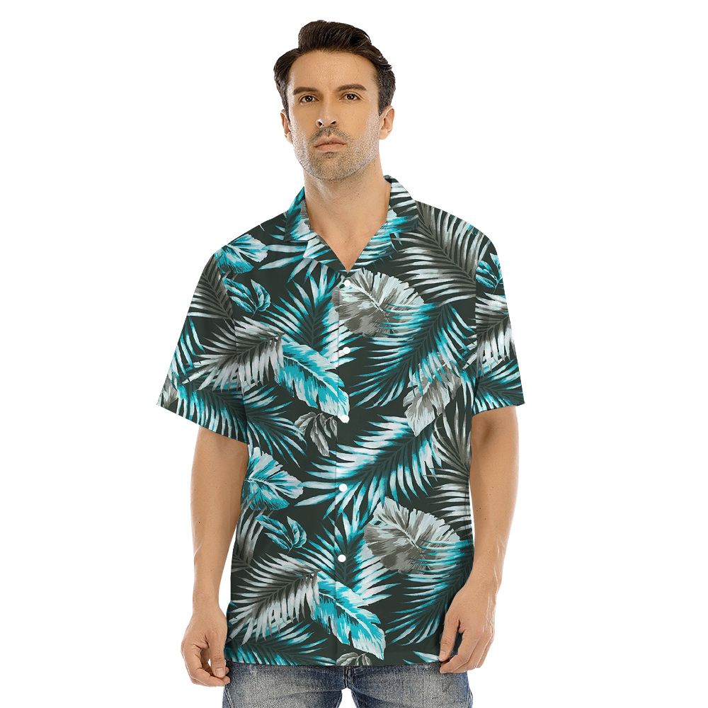 Matching Family and Pets Dark Leaves Tropical Outfits